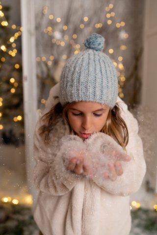 Fotografía infantil navidad en estudio Terrassa