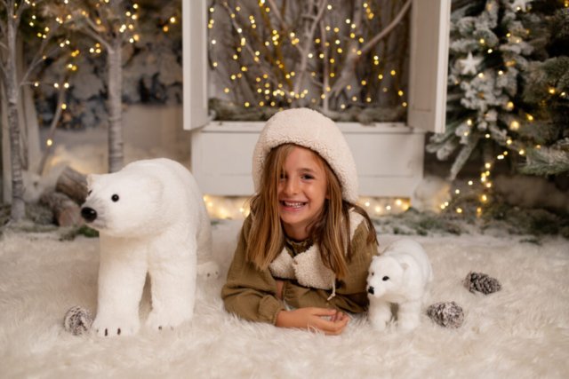 Fotografía infantil navidad en estudio Terrassa