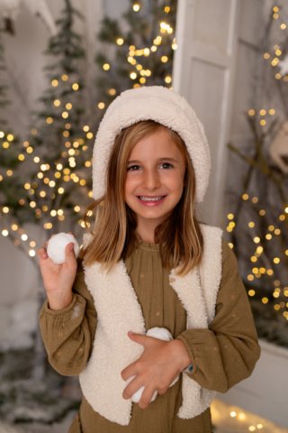 Fotografía infantil navidad en estudio Terrassa