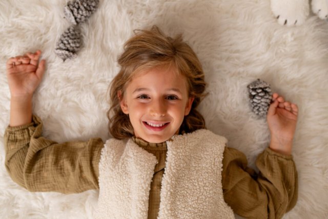 Fotografía infantil navidad en estudio Terrassa